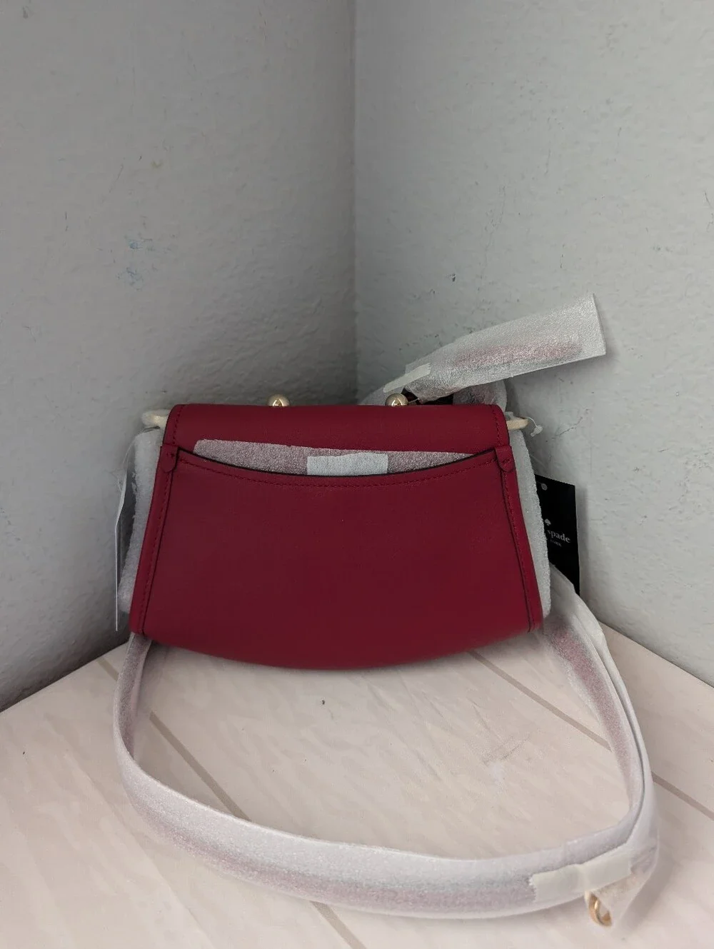NWT Kate Spade KP183 Ali Studded Mini Crossbody Shoulder Bag In Red Jam